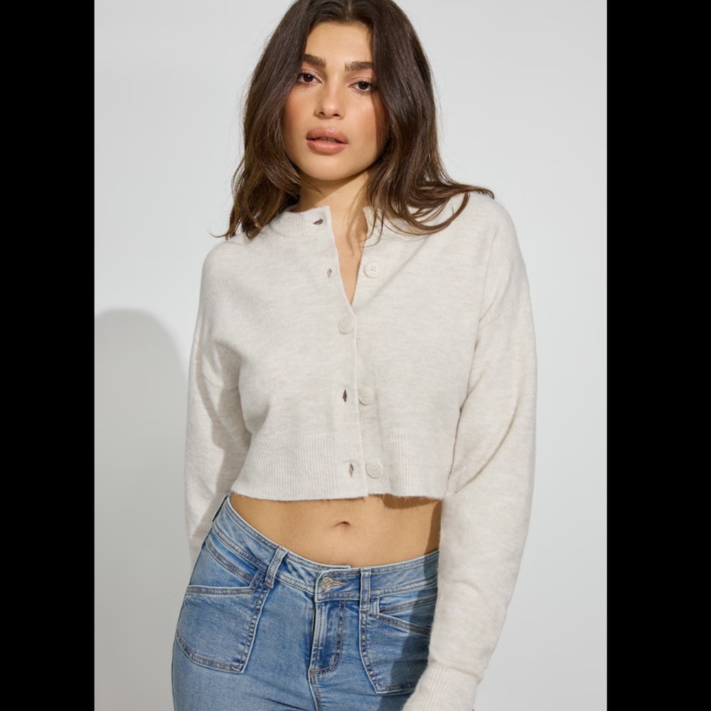 Garage - Renee Spongy Cropped Cardigan